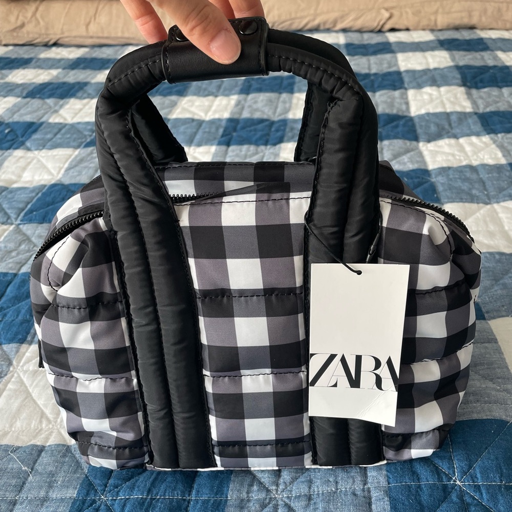 Zara puff tote